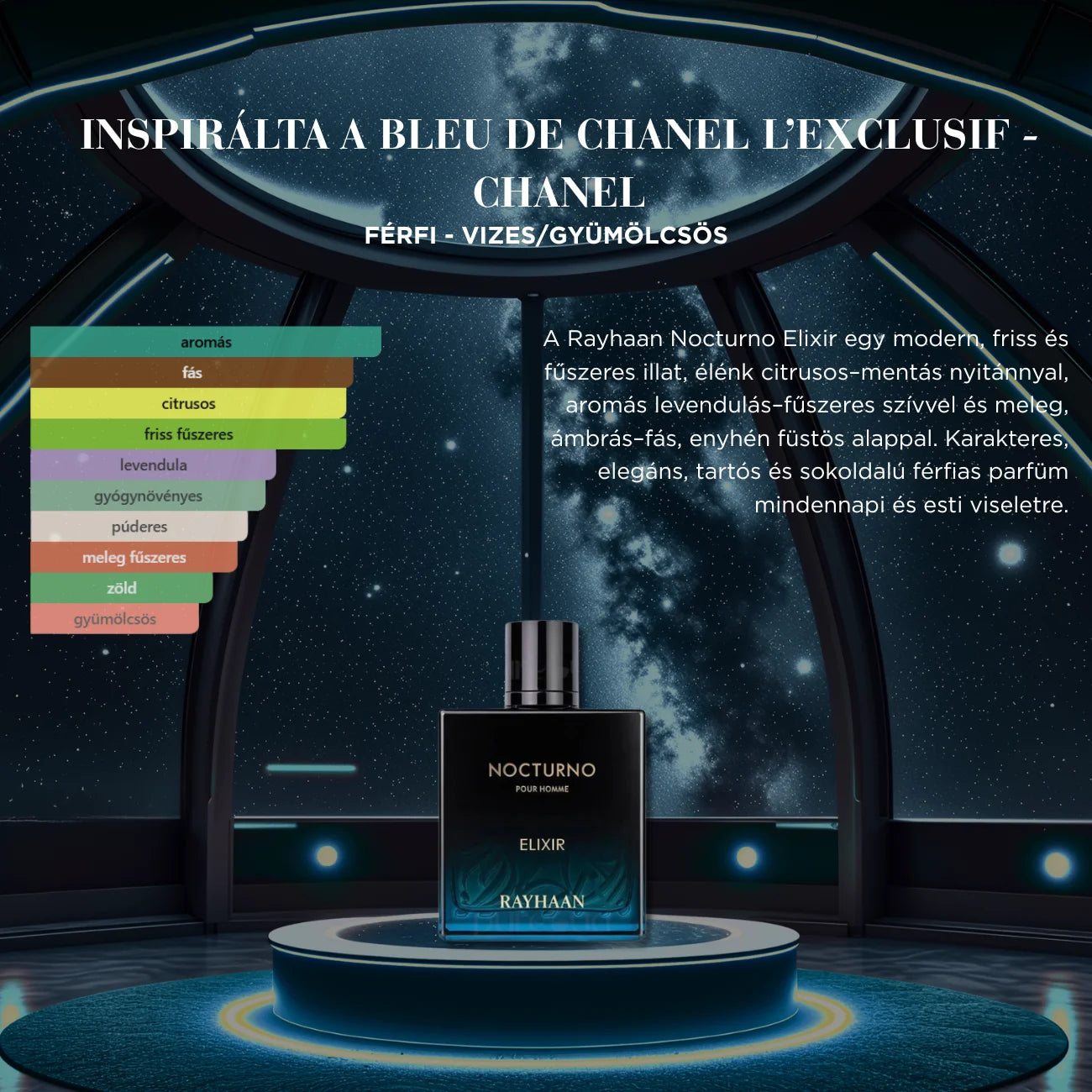 RAYHAAN NOCTURNO ELIXIR EDP - 100 ML