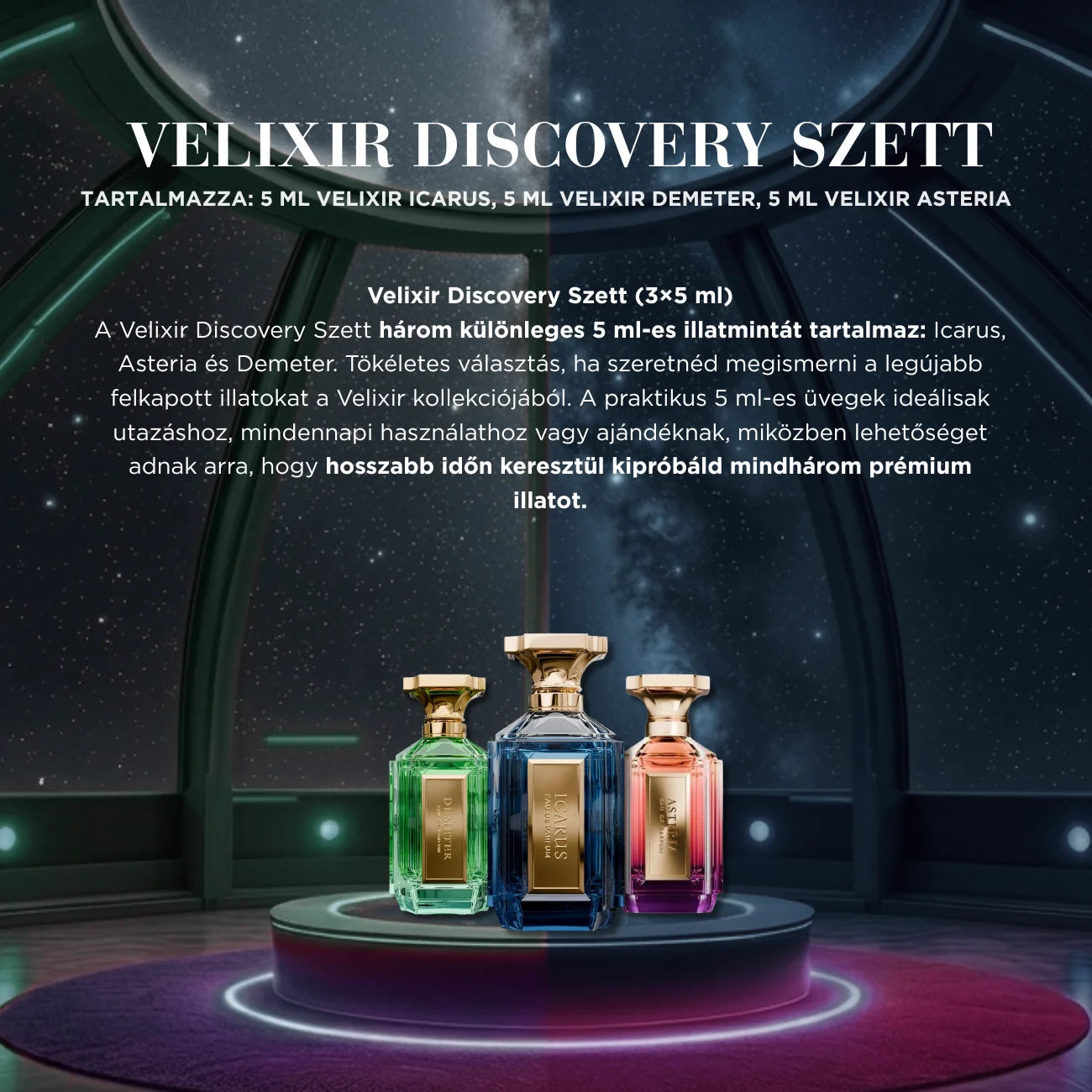 VELIXIR PARFUMS DISCOVERY SZETT - 3x5 ML